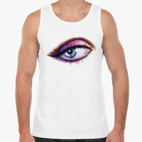 Майка с принтом Накрашенный глаз