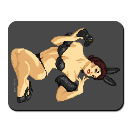 Коврик для мыши с принтом Player Girl