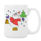 Добрый Дед Мороз с елкой