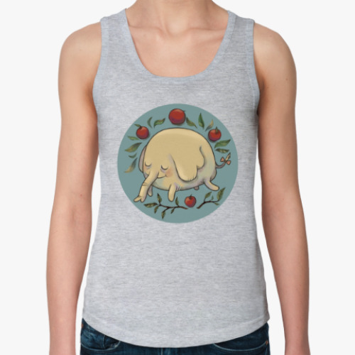 Женская майка с принтом Tree Trunk