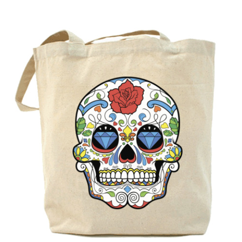 Сумка шоппер с принтом Skull many