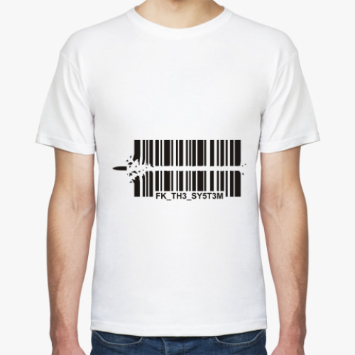 Футболка с принтом Fuck the System