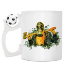 Кружка с футбольным мячиком
