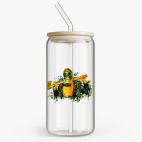 Банка с бамбуковой крышкой