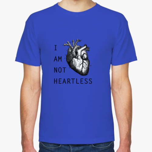 Футболка с принтом I am not heartless