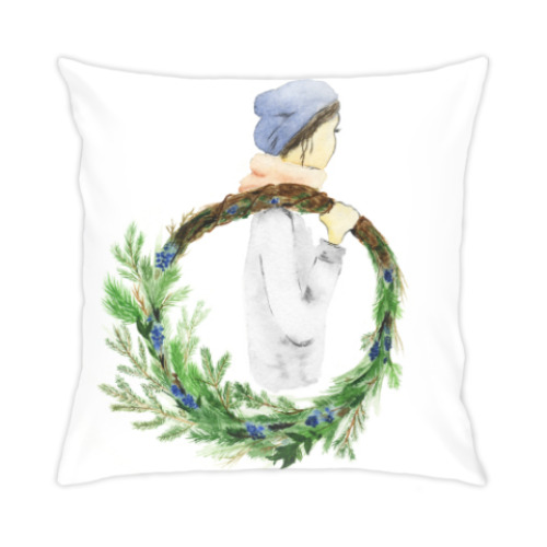 Подушка с принтом Скандинавское настроение