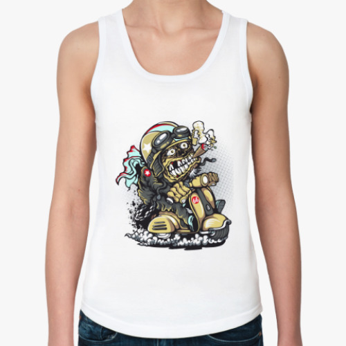 Женская майка с принтом Байкер