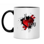 Кружка двухцветная