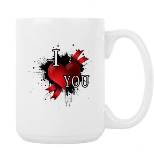 Кружка с принтом Love