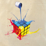 Кубик Рубика и краски