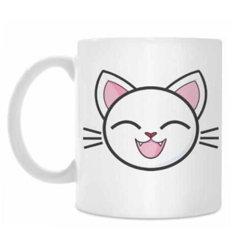 Кружка с принтом Happy Cat