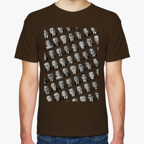 Футболка с принтом Состав Политбюро паттерн