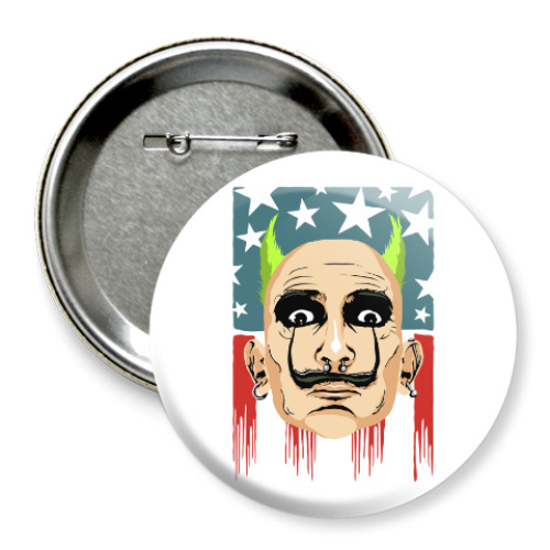 Значок 75мм с принтом Prodigy Dali