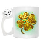 Кружка с футбольным мячиком