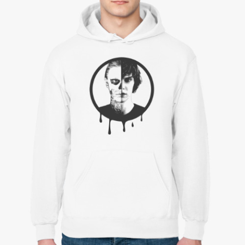 Толстовка худи с принтом Эван Питерс(Evan Peters)/AHS