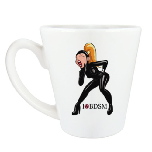 Чашка Латте Bdsm latex girl