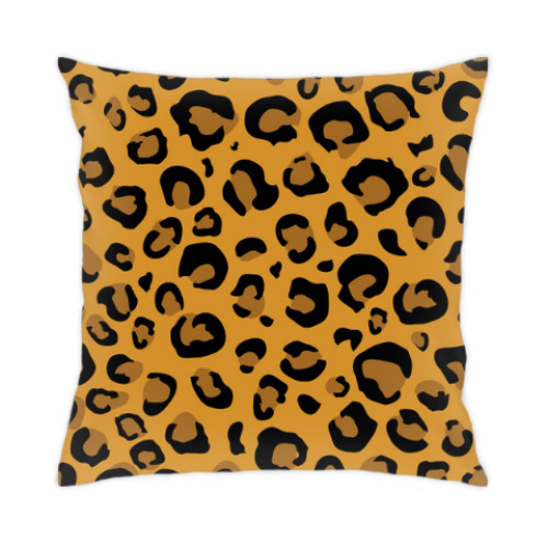 Подушка с принтом 'Леопард'