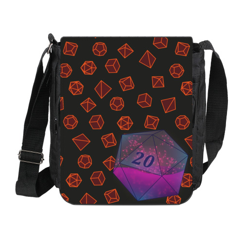 Сумка на плечо (мини-планшет) с принтом Дайс D&D