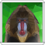 Обезьяна мудрый мандрил