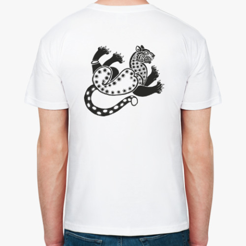 Футболка с принтом Скифский леопард