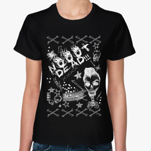 Женская футболка с принтом Be grunge!