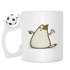 Кружка с футбольным мячиком