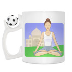 Кружка с футбольным мячиком