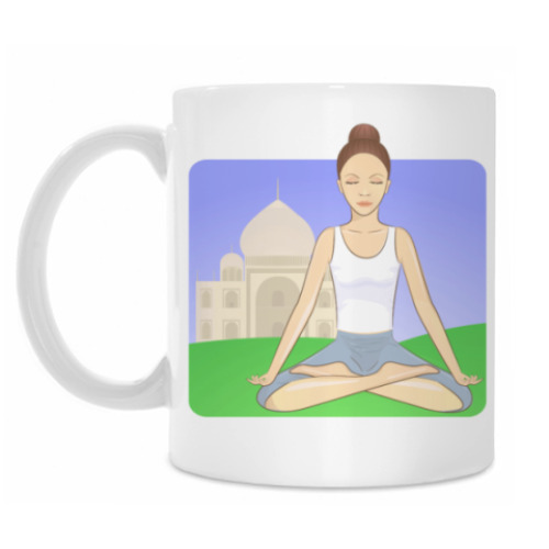 Кружка с принтом Медитация