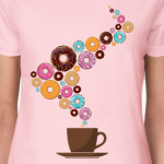 Кофе с пончиками