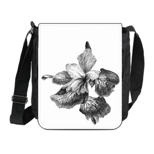 Сумка на плечо (мини-планшет) с принтом Ирис