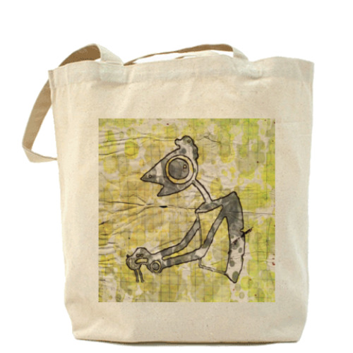 Сумка шоппер с принтом Взгляд