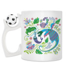 Кружка с футбольным мячиком