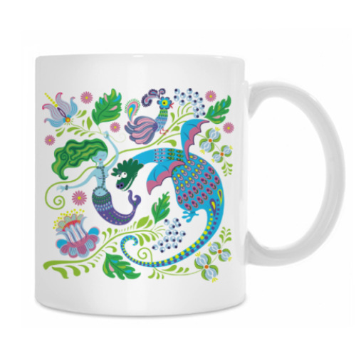 Кружка Дракон и русалка