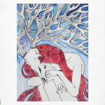 Девушка с рогами оленя