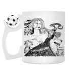 Кружка с футбольным мячиком