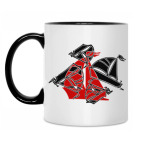 Кружка двухцветная