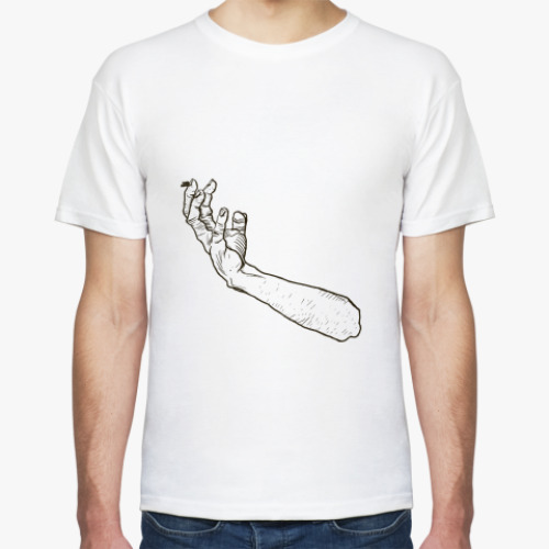 Футболка с принтом Zombie hand