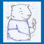 Медведь с мороженым