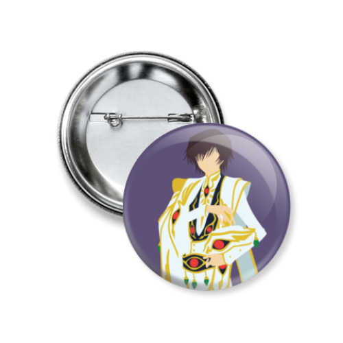 Значок 37мм с принтом Лелуш Code Geass Код Гиасс