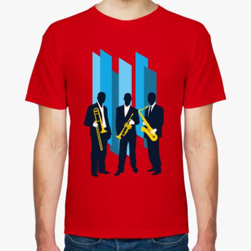 Футболка с принтом Jazz band