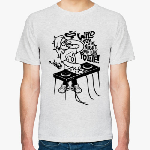 Футболка с принтом Skrillex