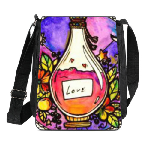 Сумка-планшет с принтом Эликсир