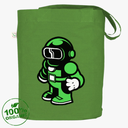 Сумка шоппер с принтом Spaceman