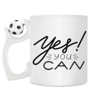 Кружка с футбольным мячиком