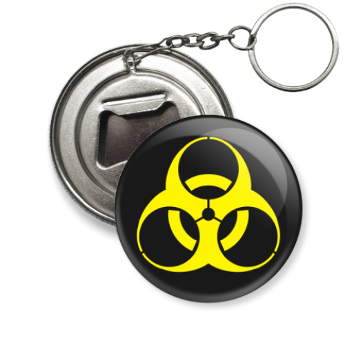 Брелок-открывашка с принтом  Biohazard