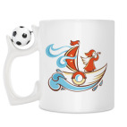 Кружка с футбольным мячиком