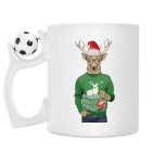 Кружка с футбольным мячиком