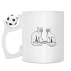 Кружка с футбольным мячиком