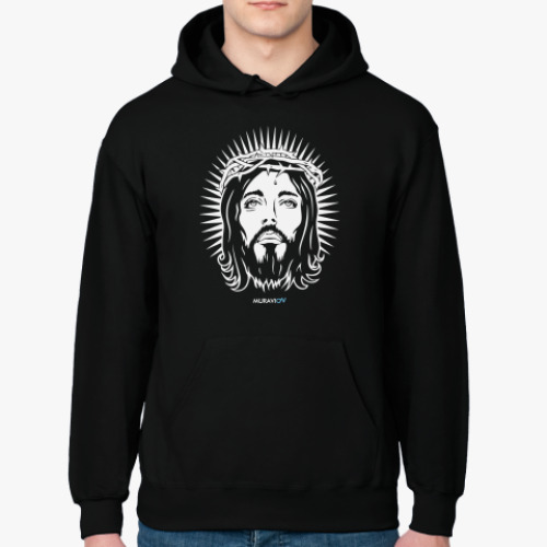 Толстовка худи с принтом Иисус