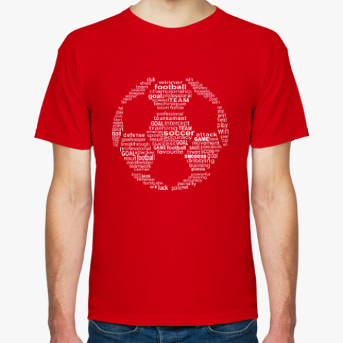 Футболка с принтом Мяч из футбольных терминов